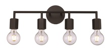 Trans Globe 22234 BK - 4LT VANITY HEXON-BK
